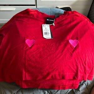 Adidas Ivy Park Ivy Hearts crop tee NWT